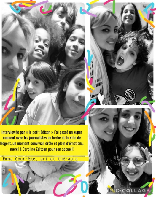 Emma avec les enfants