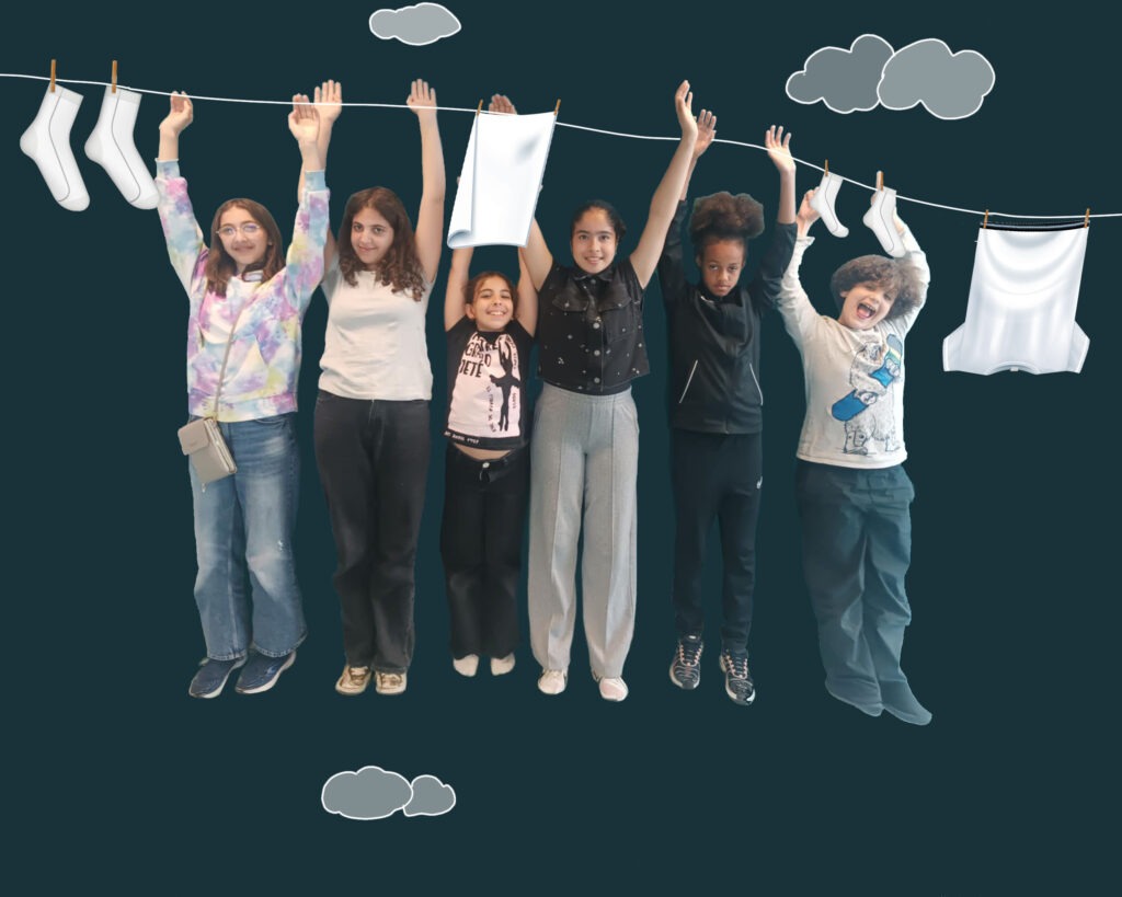 Photo des enfants illustrant une expression candienne