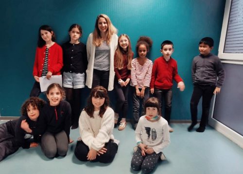 Elisabeth Richard et les enfants